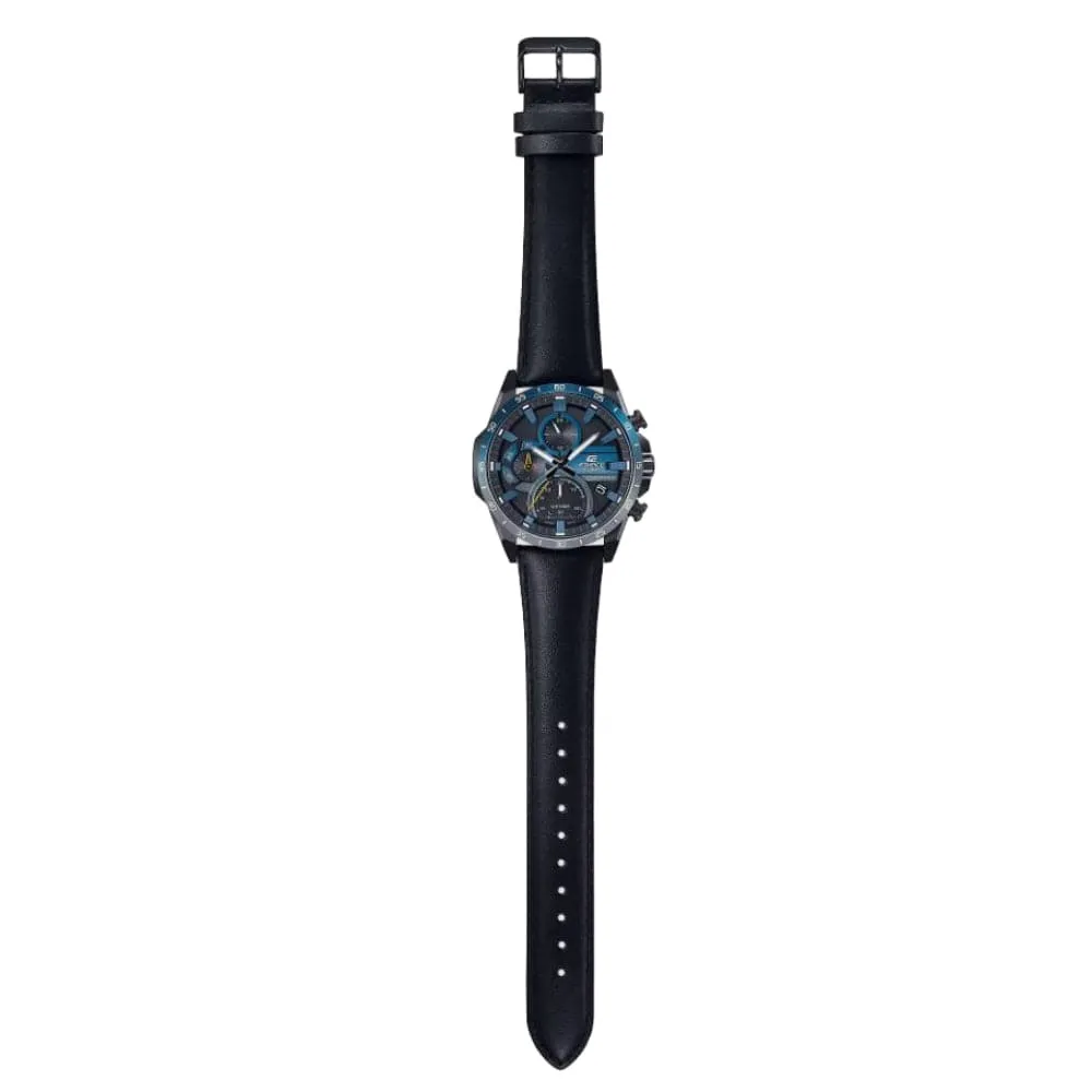 Casio Edifice Chronograph Black Leather Strap Men Watch EQS-940NL-1AVUDF