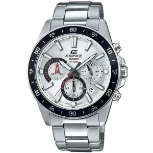Casio Edifice Chronograph Silver Stainless Steel Strap Men Watch EFV-570D-7AVUDF-P