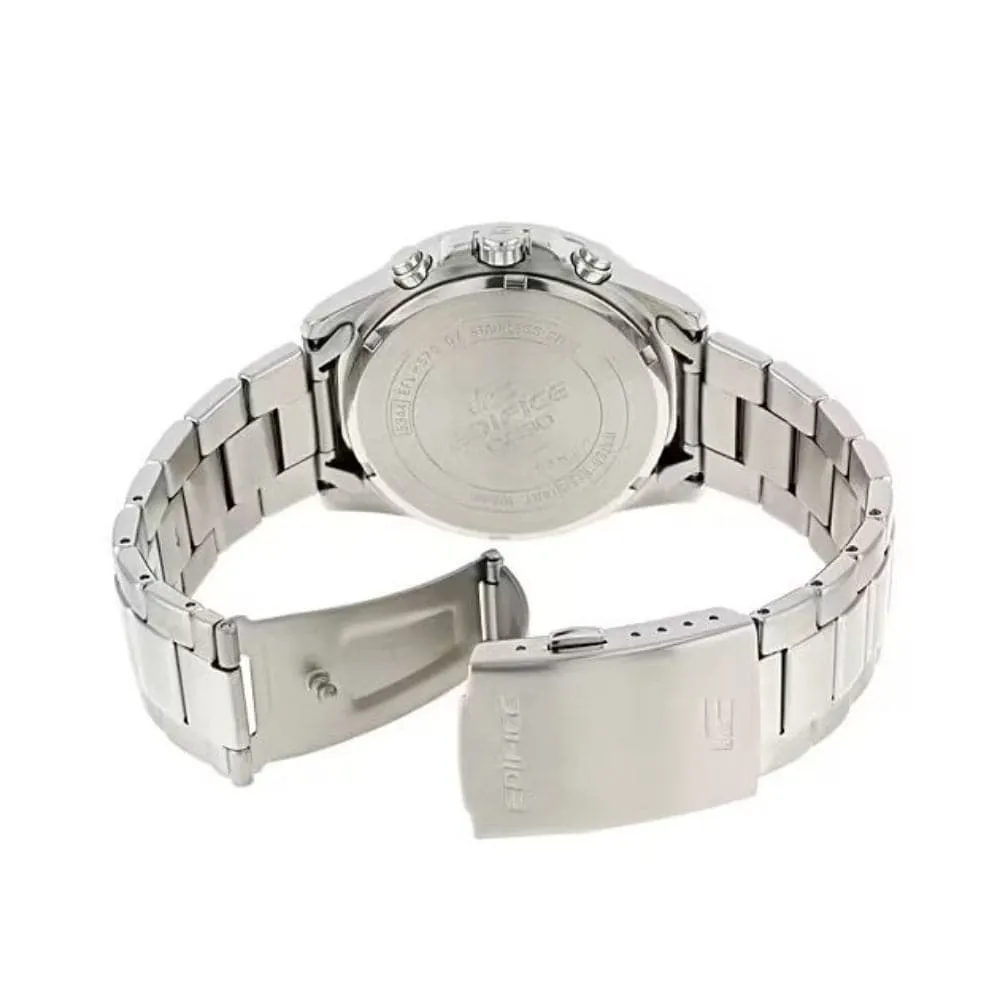 Casio Edifice Chronograph Silver Stainless Steel Strap Men Watch EFV-570D-7AVUDF-P