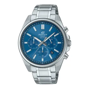 Casio Edifice Chronograph Silver Stainless Steel Strap Men Watch EFV-650D-2AVUDF