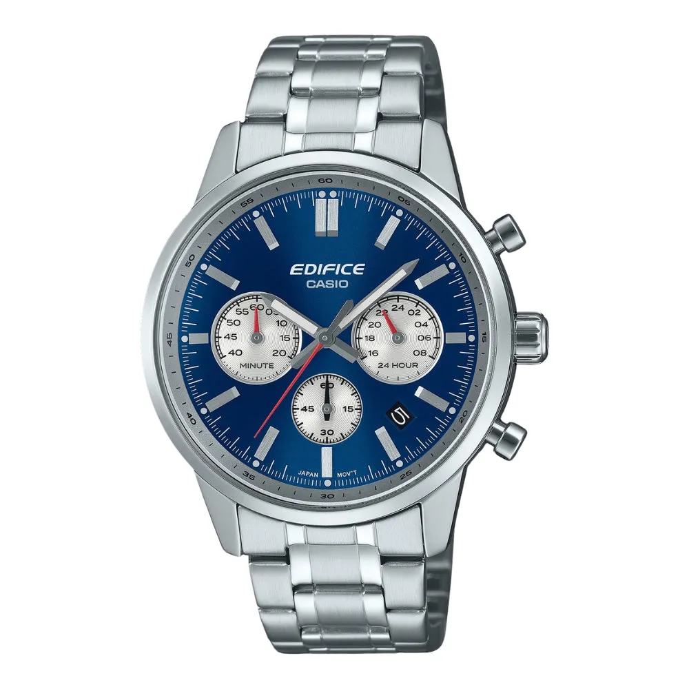 Casio Edifice Chronograph Stainless Steel Strap Men Watch EFR-575D-2ADF-P