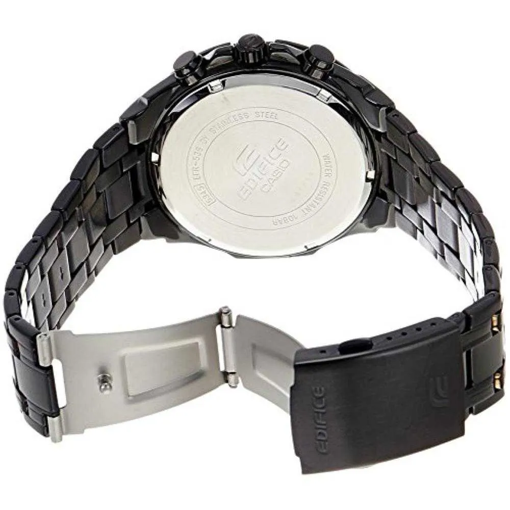 CASIO EDIFICE EFR-539BK-1AVUDF CHRONOGRAPH BLACK STAINLESS STEEL MEN'S WATCH