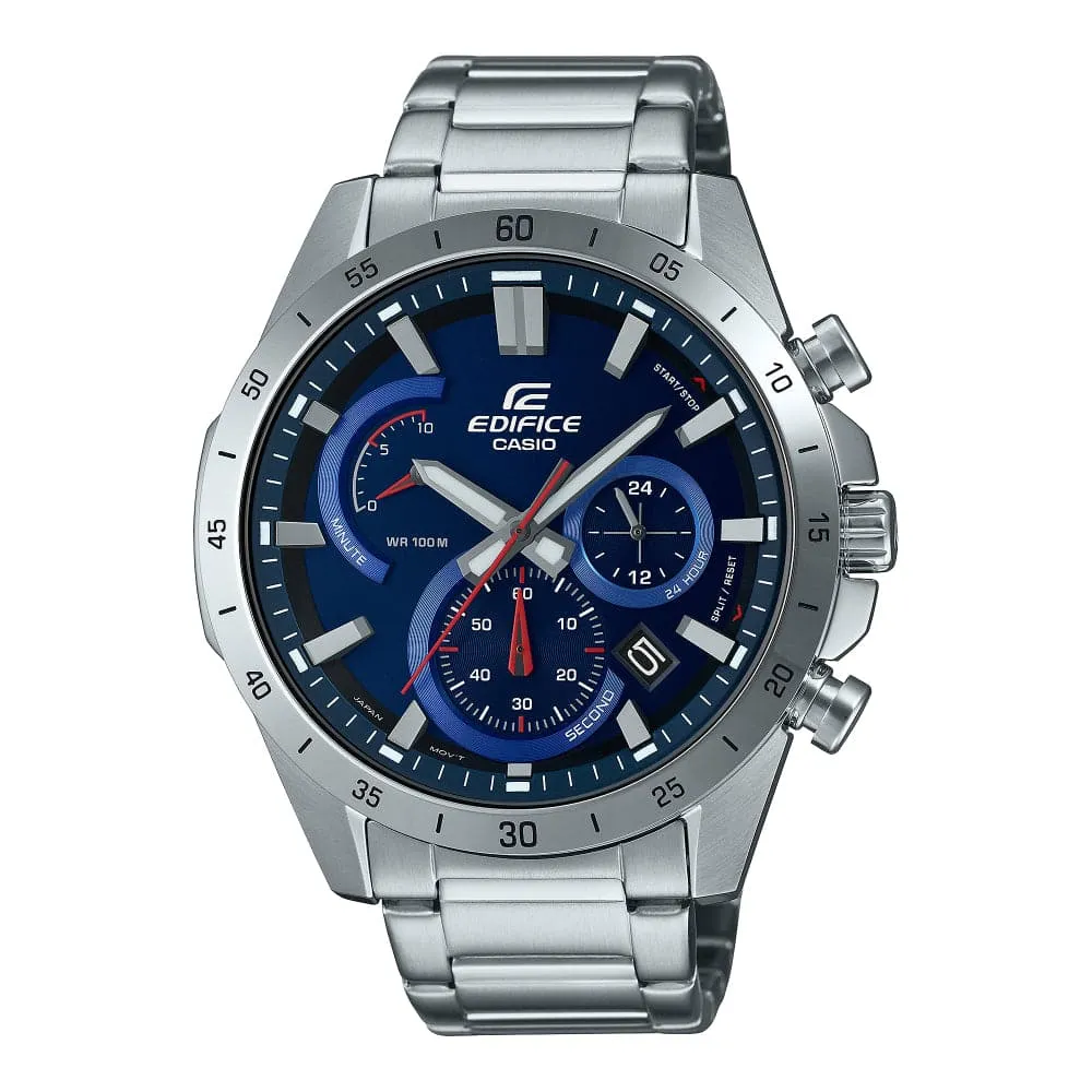 CASIO EDIFICE EFR-573D-2AVUDF STAINLESS STEEL MEN WATCH