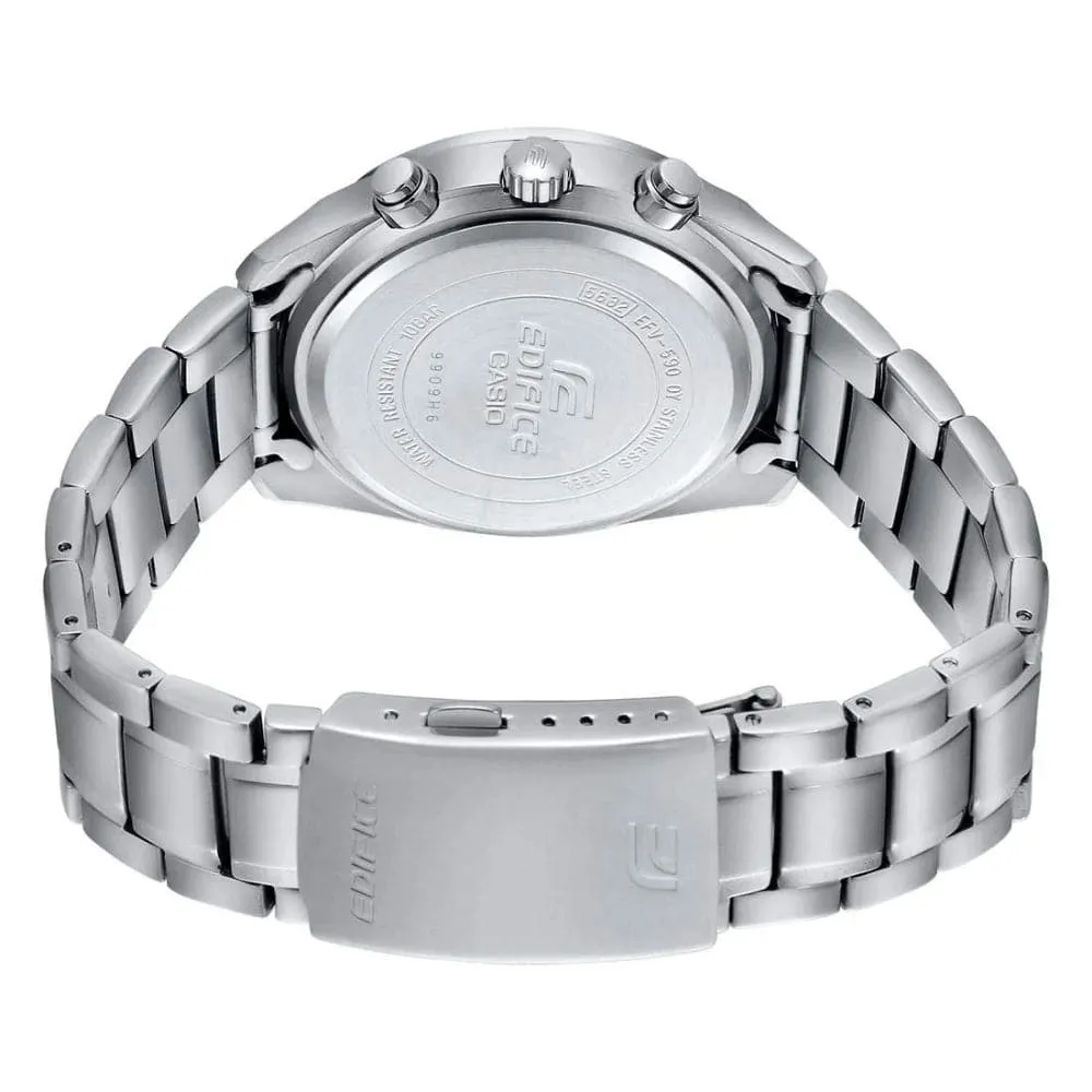 CASIO EDIFICE EFV-540D-1A2VUDF CHRONOGRAPH SILVER STAINLESS STEEL MEN'S WATCH