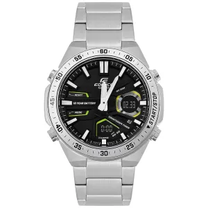 CASIO EDIFICE EFV-C110D-1A3VDF SILVER STAINLESS MEN WATCH