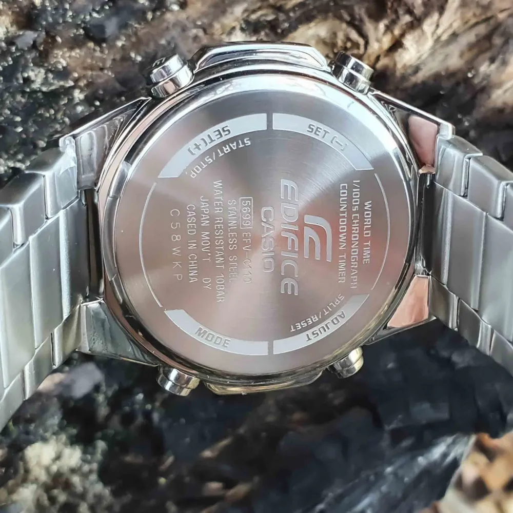 CASIO EDIFICE EFV-C110D-1A3VDF SILVER STAINLESS MEN WATCH