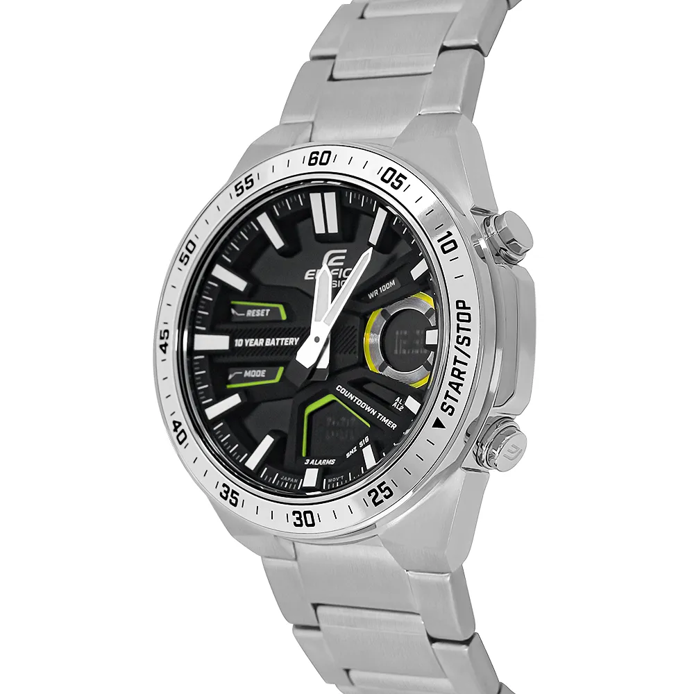 CASIO EDIFICE EFV-C110D-1A3VDF SILVER STAINLESS MEN WATCH