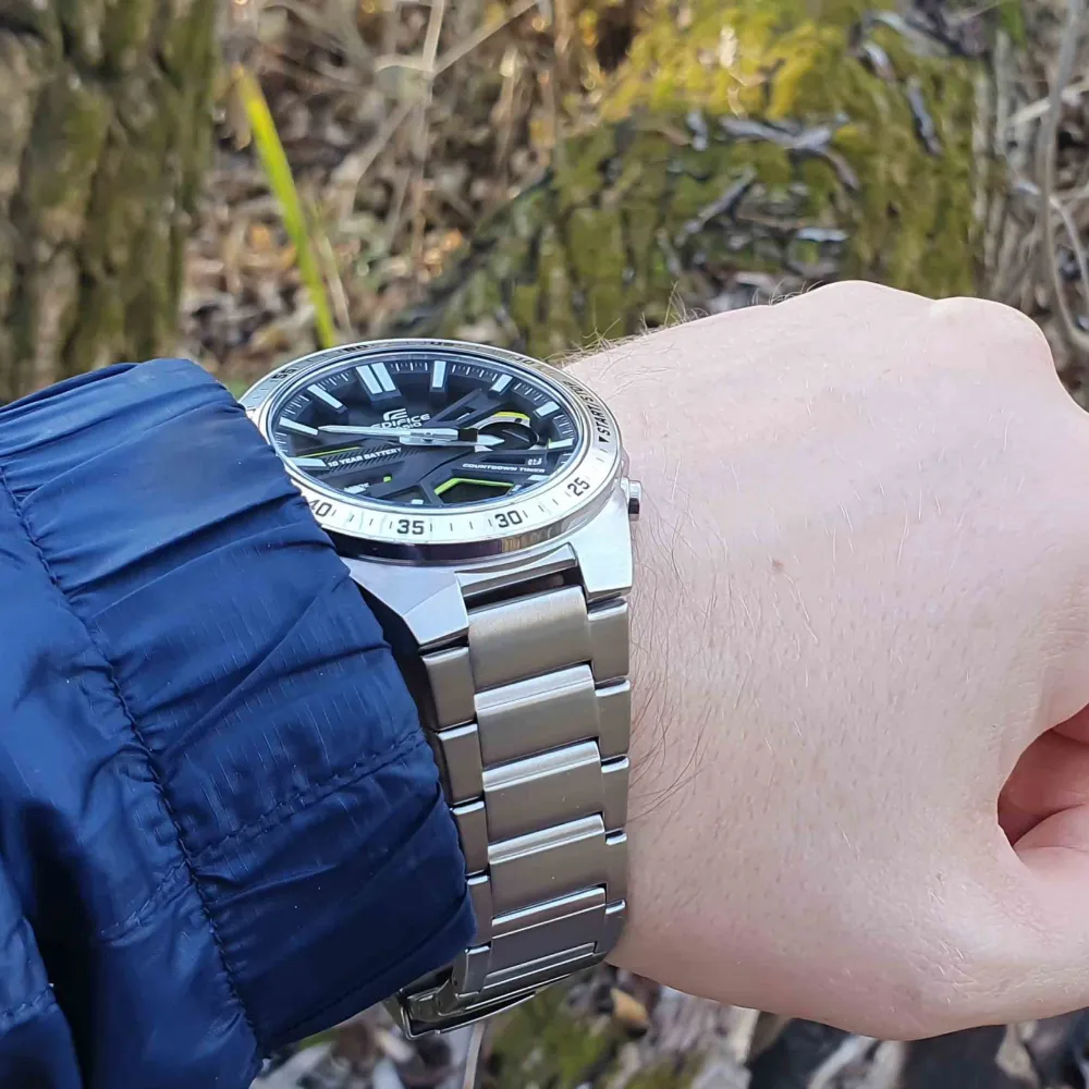 CASIO EDIFICE EFV-C110D-1A3VDF SILVER STAINLESS MEN WATCH