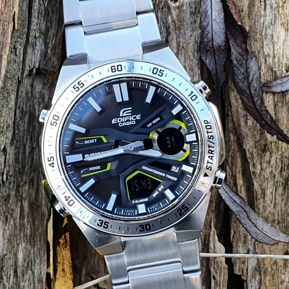 CASIO EDIFICE EFV-C110D-1A3VDF SILVER STAINLESS MEN WATCH