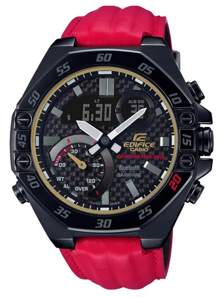 Casio Edifice Limited Edition Honda Racing 20th Anniversary Red Mens Watch ECB10HR-1A
