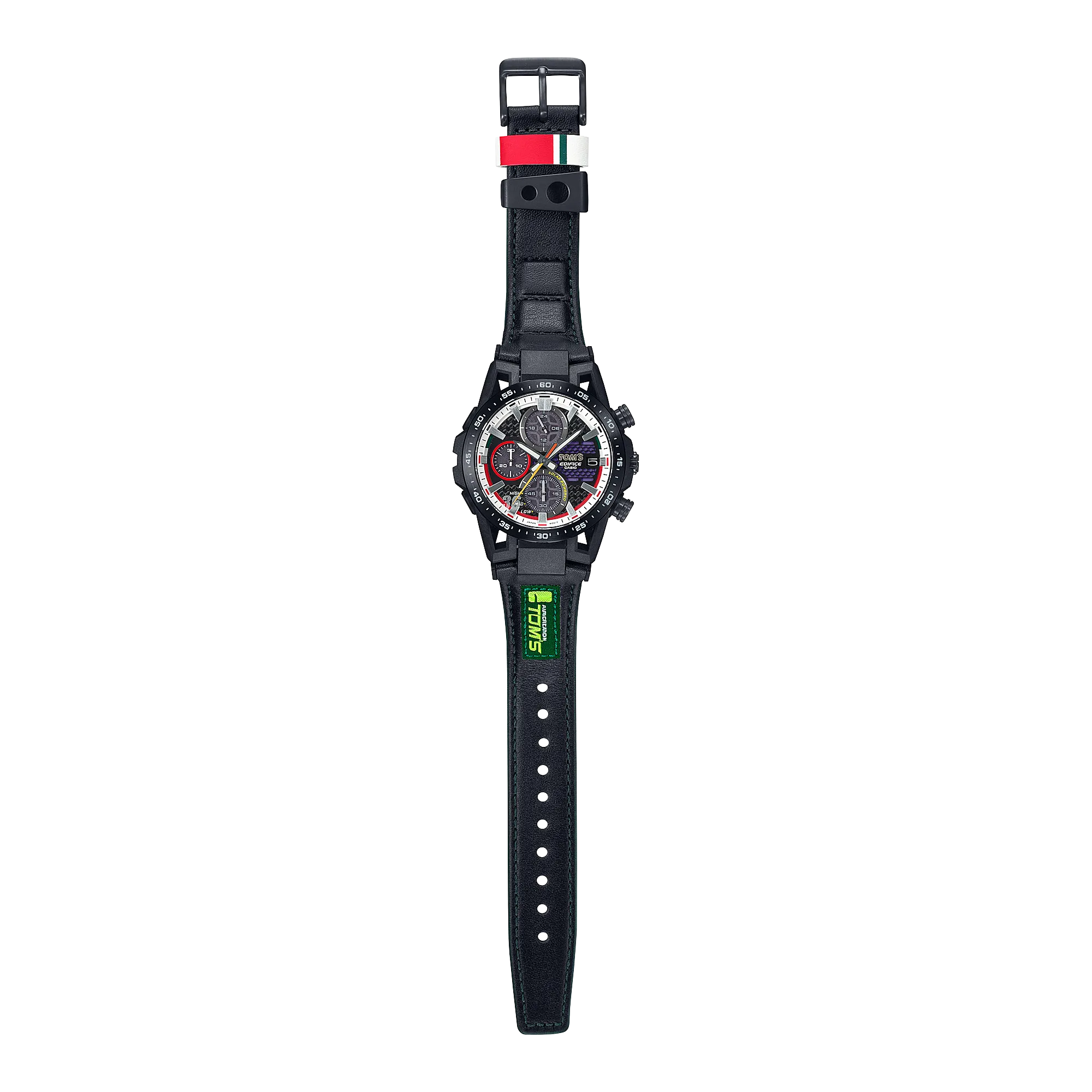 Casio Edifice Sospensione Black Leather Strap Watch EFSS641TMS-1A