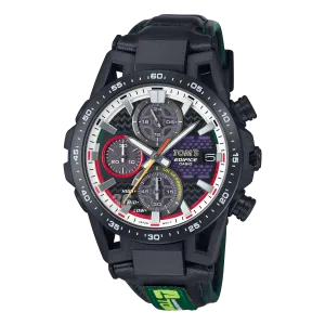 Casio Edifice Sospensione Black Leather Strap Watch EFSS641TMS-1A