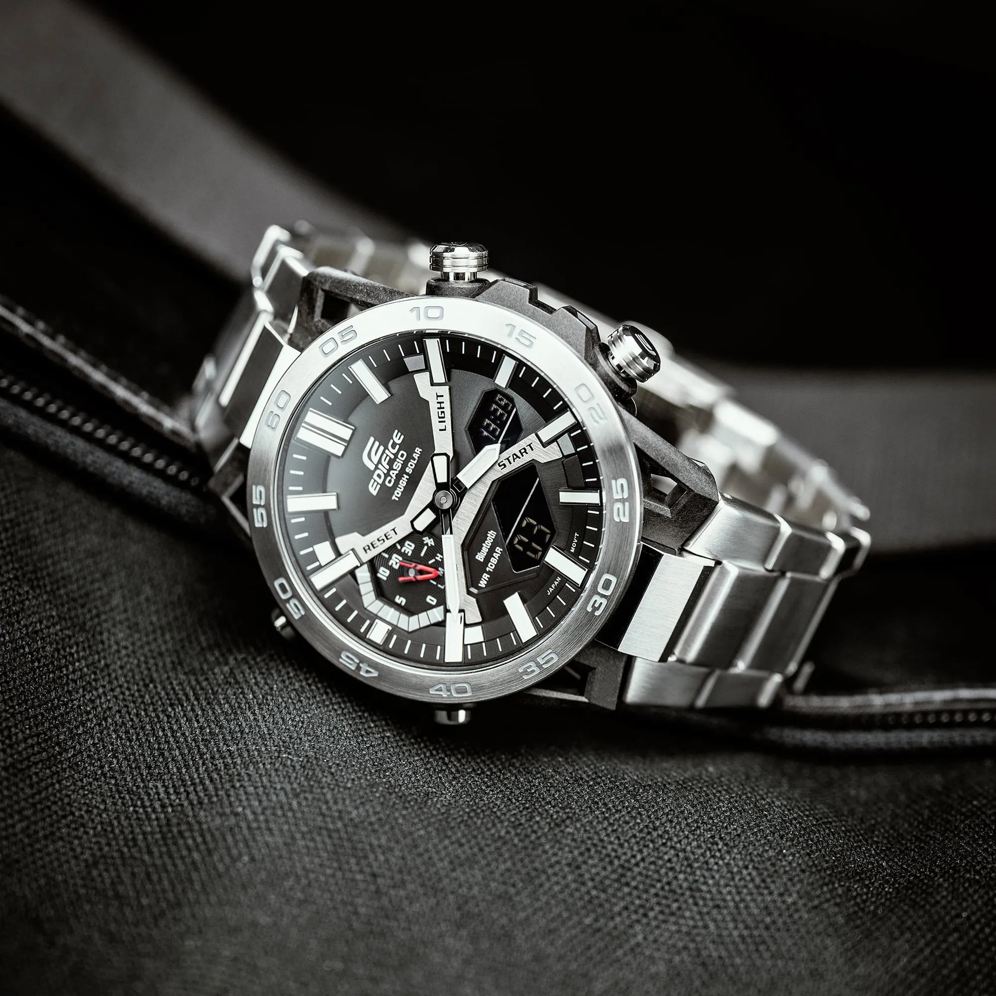 Casio Edifice Sospensione Silver Stainless Steel Band Watch ECB2000D-1A