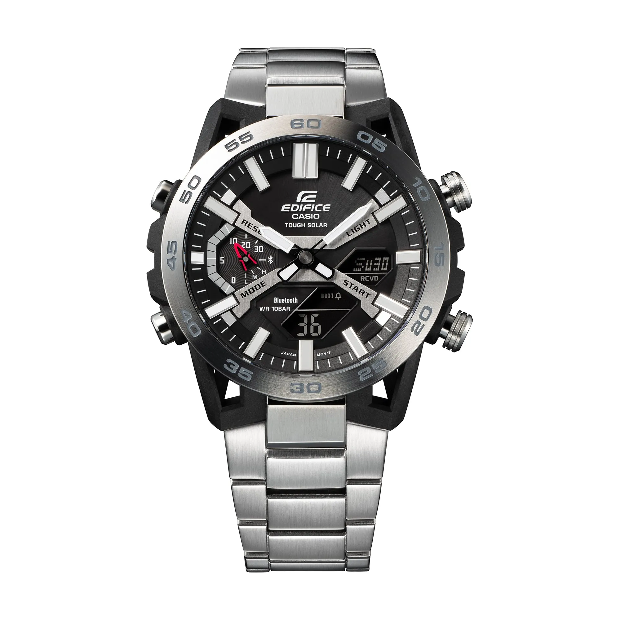 Casio Edifice Sospensione Silver Stainless Steel Band Watch ECB2000D-1A
