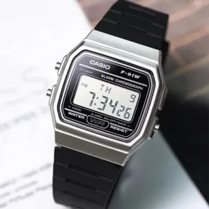 Casio F-91WM-7A Digital Watch ?C Classic Silver