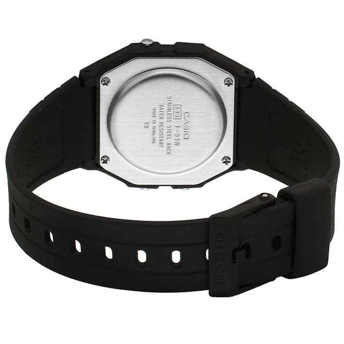 Casio F-94WA-9DG Black Resin Watch for Men and Women
