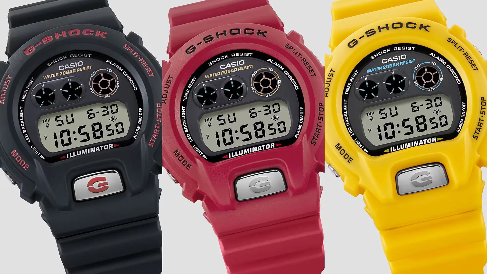 Casio G-Shock 6900 LINE 30TH ANNIVERSARY Black Digital Mens Watch DW6900TR-1