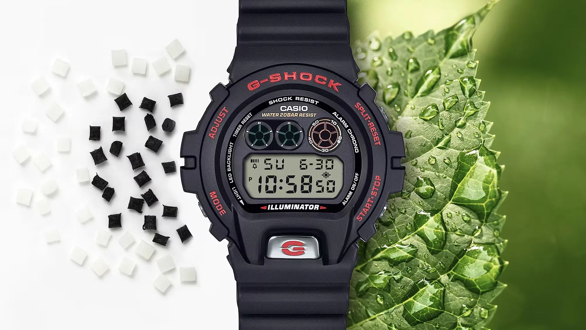 Casio G-Shock 6900 LINE 30TH ANNIVERSARY Black Digital Mens Watch DW6900TR-1