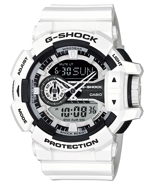 Casio G-Shock Ana-Digital Watch - Black/White (Ga400-7A)