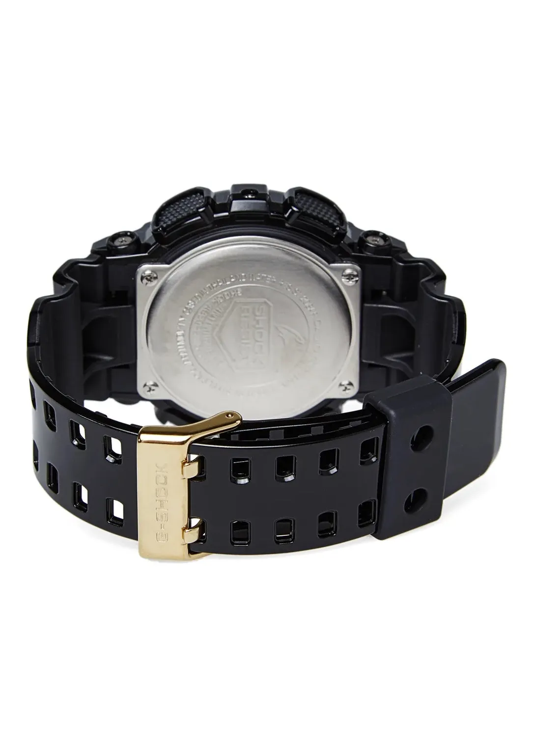 CASIO G-SHOCK ANALOGUE / DIGITAL  BLACK & GOLD GA110GB-1A