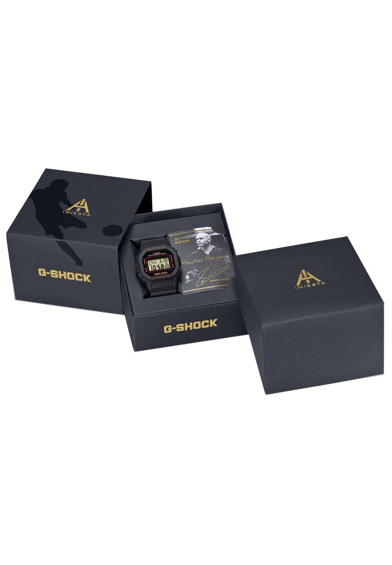 Casio G-shock Andres Iniesta DW-5600AI-1DR Digital Rubber Strap Watch for Men