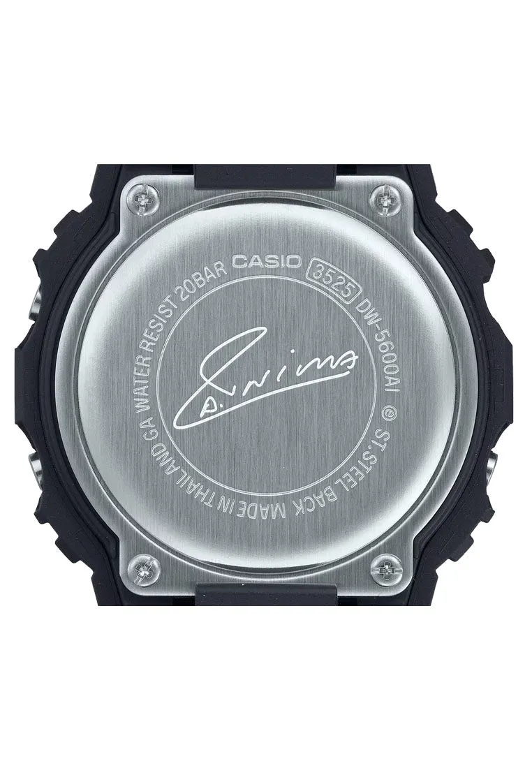 Casio G-shock Andres Iniesta DW-5600AI-1DR Digital Rubber Strap Watch for Men