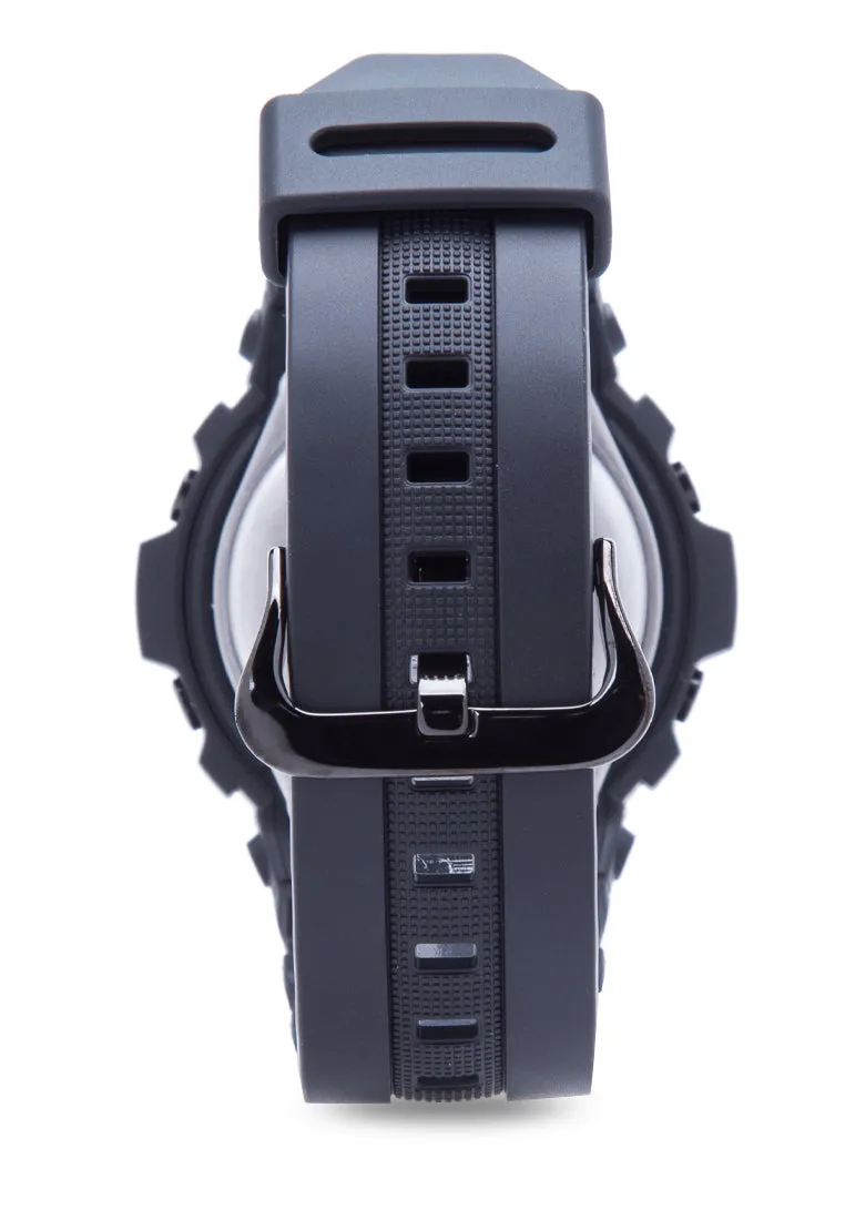 Casio G-shock AW-591BB-1A Digital Analog Rubber Strap Watch For Men