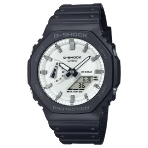 Casio G-Shock CARBON CORE Black/White Ana-Digi Mens Watch GA2100WD-1A