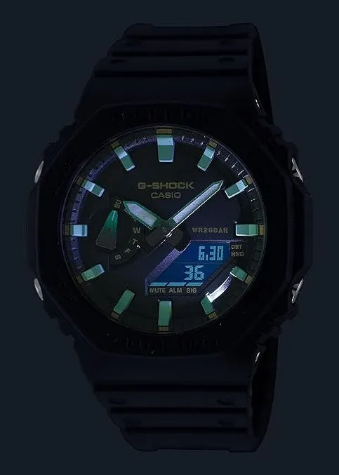 CASIO G-SHOCK CARBON CORE GUARD DUO SLIM RUST BLACK BAND GA2100RC-1A