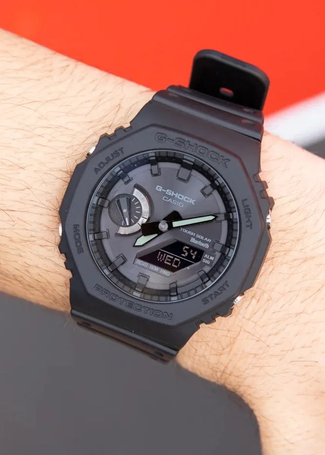 CASIO G-SHOCK CARBON CORE GUARD SLIM DUO SOLAR BLACK RESIN GAB2100-1A1