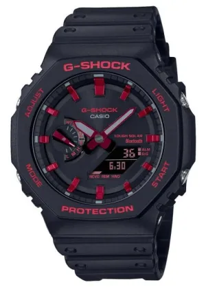 CASIO G-SHOCK CARBON CORE GUARD SLIM DUO SOLAR IGNITE RED GAB2100BNR-1A