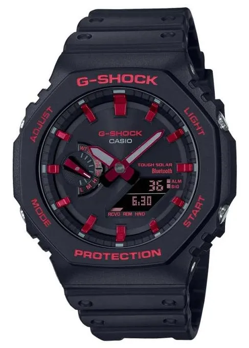 CASIO G-SHOCK CARBON CORE GUARD SLIM DUO SOLAR IGNITE RED GAB2100BNR-1A