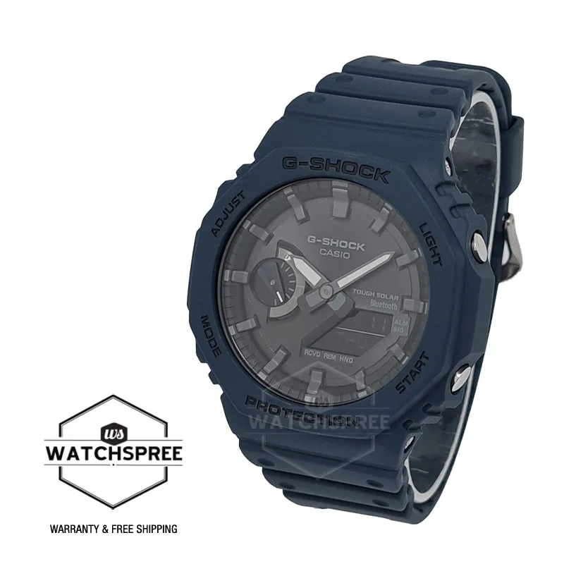 Casio G-Shock Carbon Core Guard Structure Bluetooth Solar Powered GA-2100 Lineup Green Resin Band Watch GAB2100-2A GA-B2100-2A