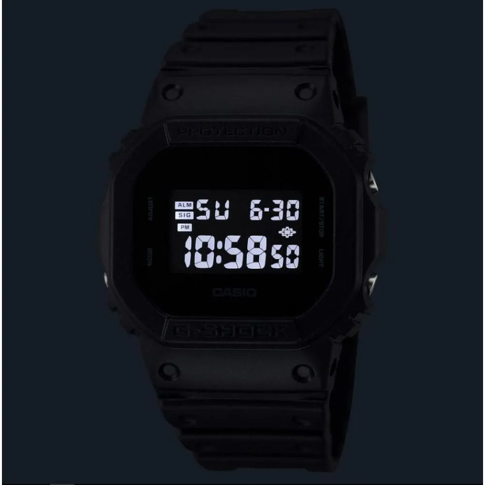Casio G-Shock Digital Black Resin Strap Men Watch DW-5600UBB-1DR
