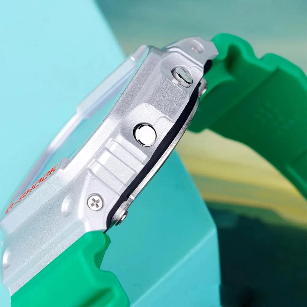 Casio G-Shock Digital Green Resin Strap Unisex Watch DW-5600EU-8A3DR