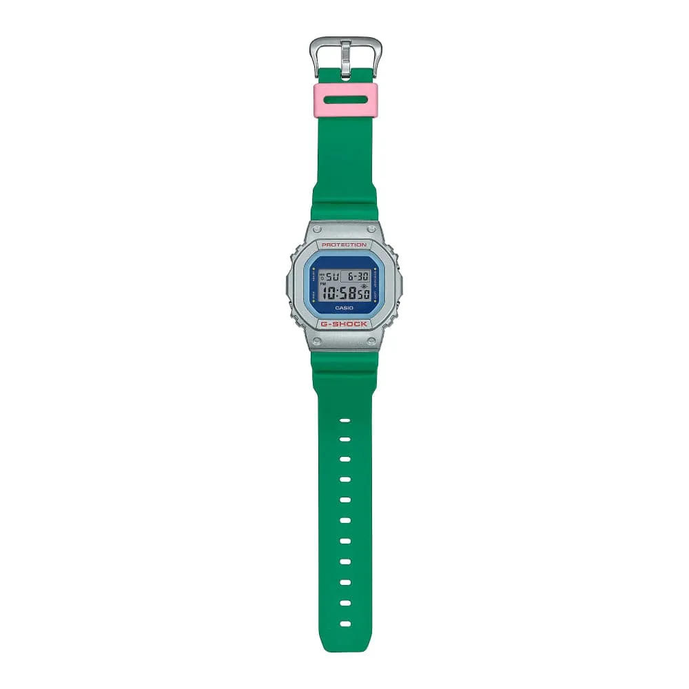 Casio G-Shock Digital Green Resin Strap Unisex Watch DW-5600EU-8A3DR