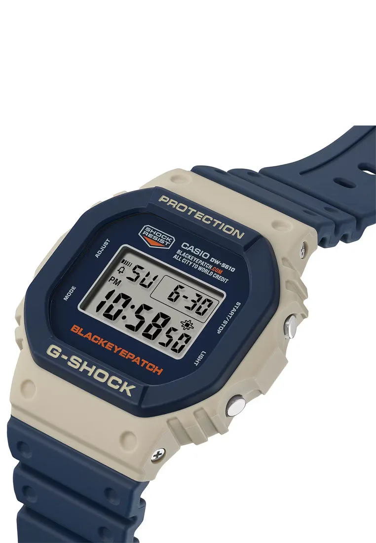Casio G-shock DW-5610BEP-2DR "The Black Eye Patch" Digital Rubber Strap Watch for Men