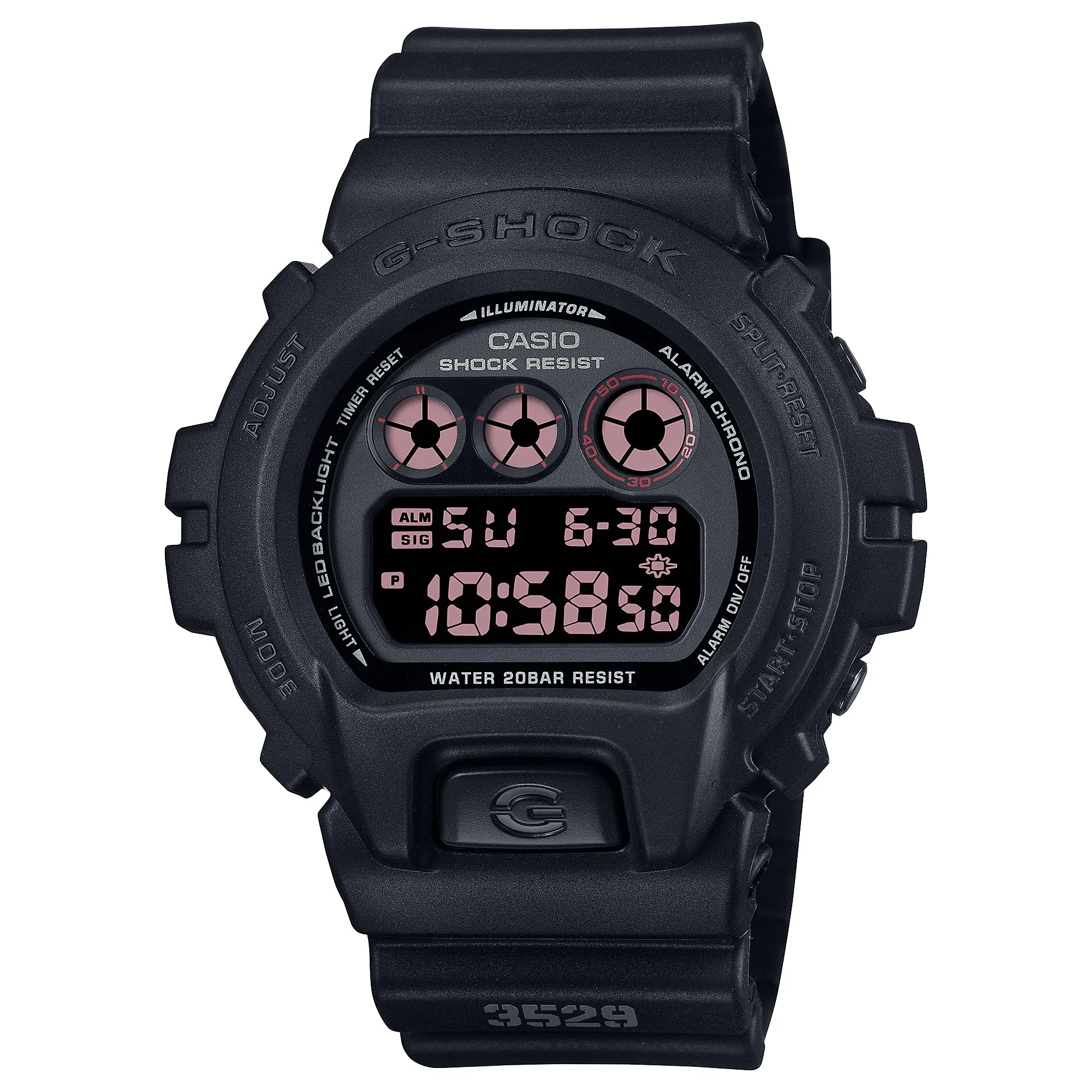 Casio G-Shock DW-6900 Lineup Black Resin Band Watch DW6900UMS-1D DW-6900UMS-1D DW-6900UMS-1