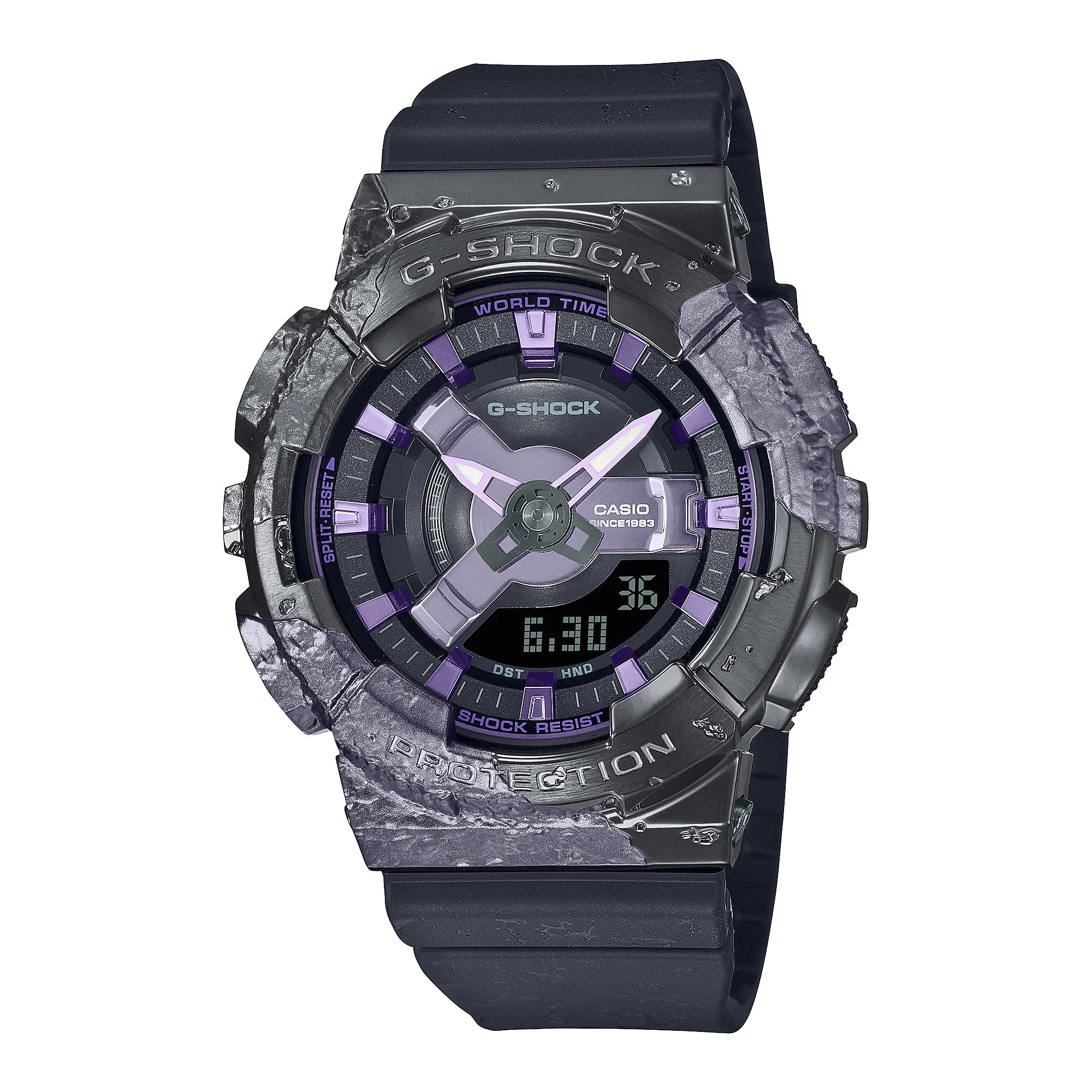 Casio G-Shock for Ladies' 40th Anniversary Adventurer's Stone Limited Edition Textured Black Resin Band Watch GMS114GEM-1A2 GM-S114GEM-1A2