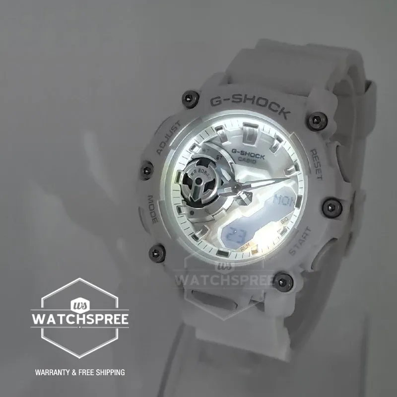 Casio G-Shock for Ladies' Carbon Core Guard Structure White Resin Band Watch GMAS2200M-7A GMA-S2200M-7A