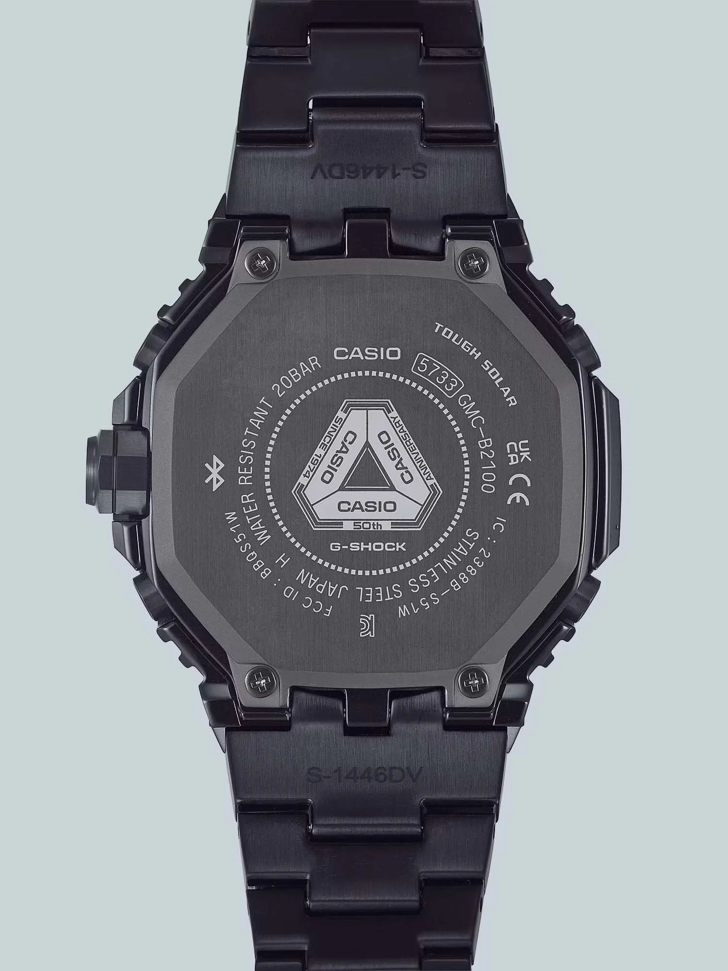 Casio G-Shock Full Metal 50th Anniversary Solar/Bluetooth Mens Watch GMCB2100ZE-1A