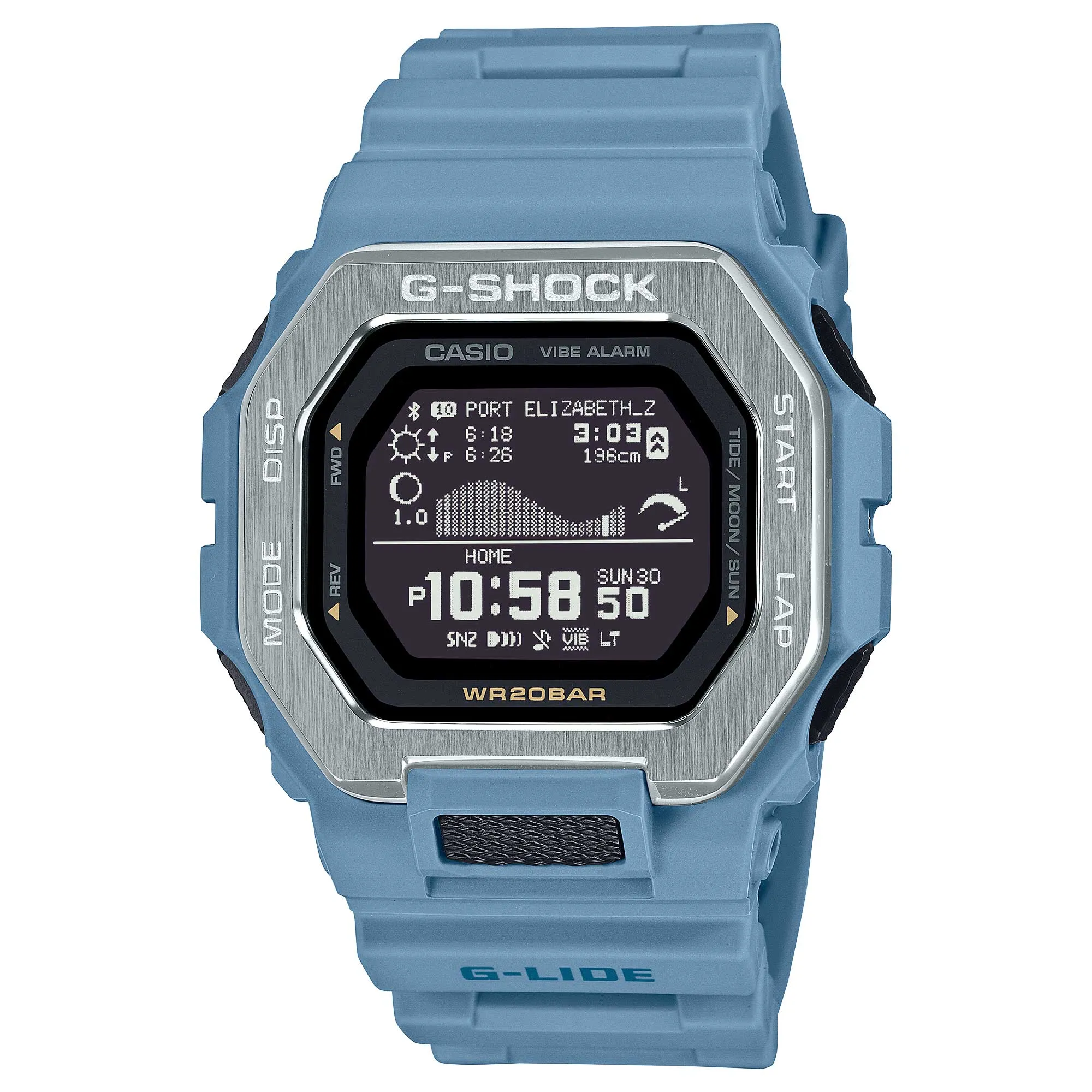 Casio G-Shock G-LIDE GBX-100 Lineup Bluetooth Bio-Based Watch GBX100-2A GBX-100-2A