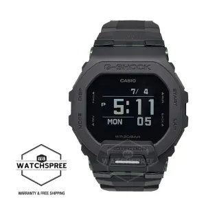 Casio G-Shock G-SQUAD Bluetooth Black Resin Band Watch GBD200UU-1D GBD-200UU-1D