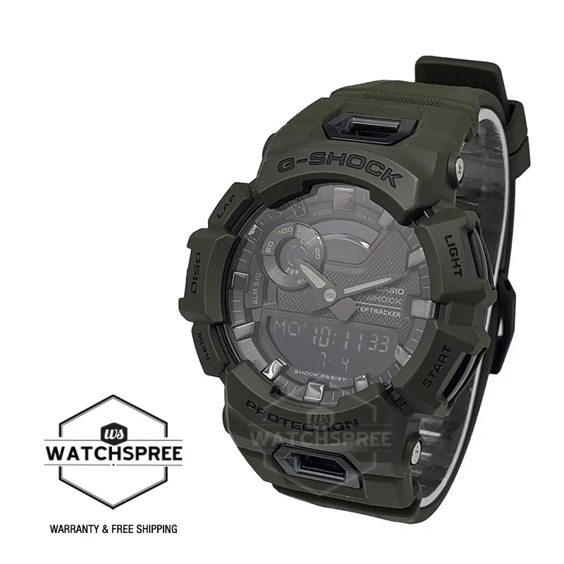 Casio G-Shock G-SQUAD Bluetooth Dark Green Resin Band Watch GBA900UU-3A GBA-900UU-3A