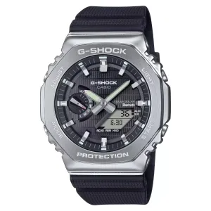 Casio G-Shock G-STEEL BLACK World Time Bluetooth Solar Mens Watch GBM2100-1A