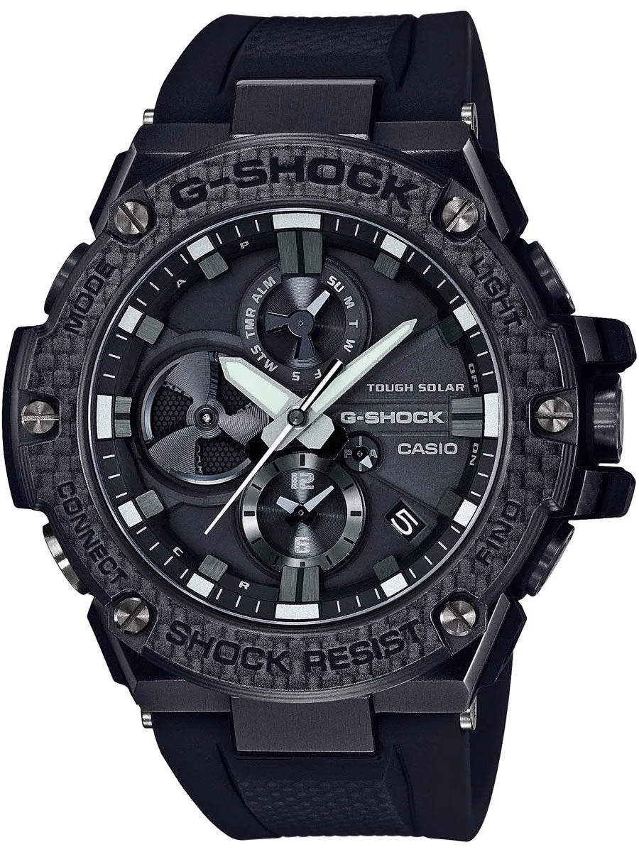 Casio G-Shock G-Steel Carbon Bezel Bluetooth Mens Watch GSTB100X-1A