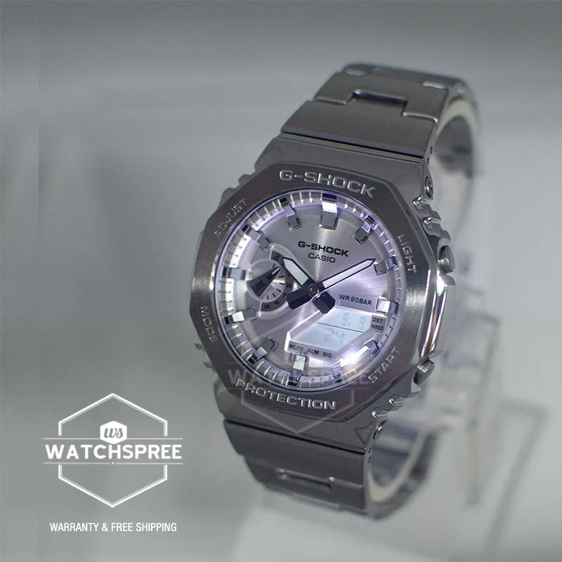 Casio G-Shock G-Steel GM-2100 Lineup Stainless Steel Band Watch GM2110D-7A GM-2110D-7A