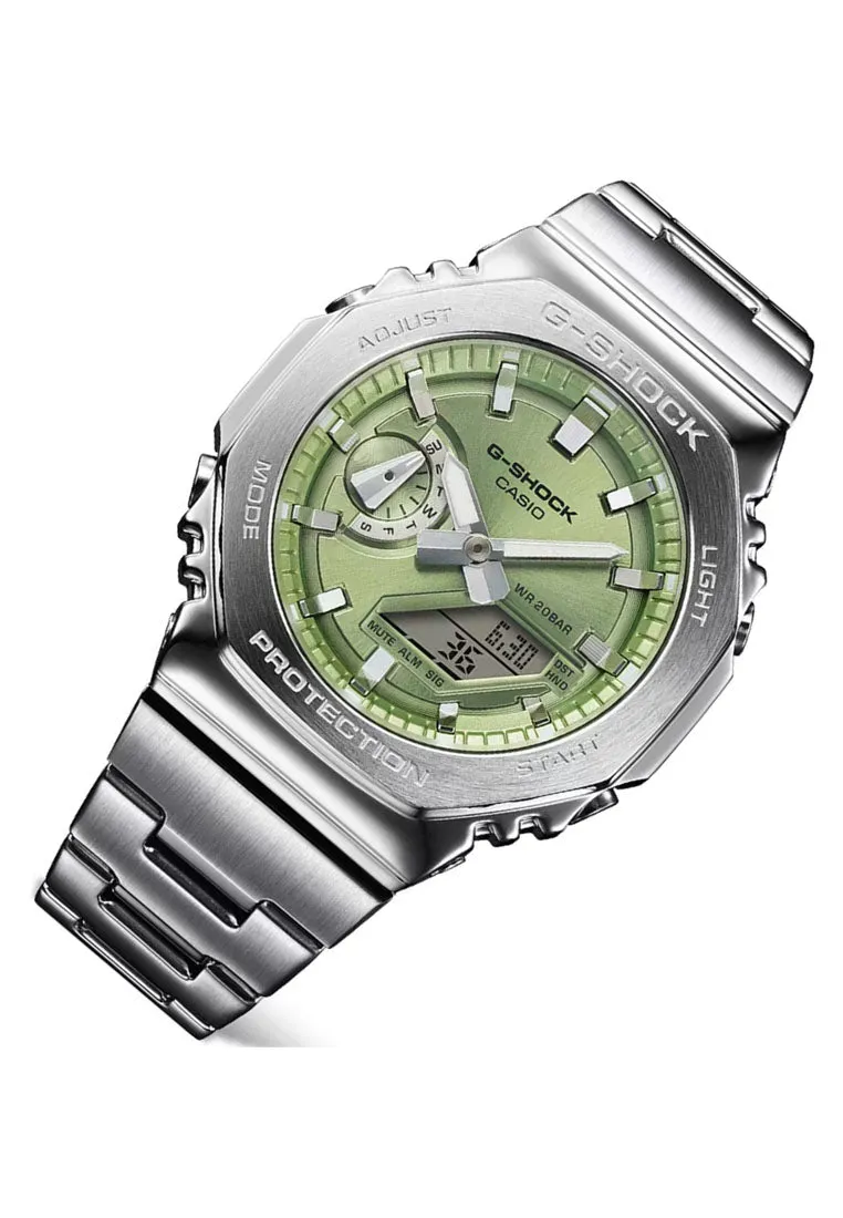 Casio G-shock G-steel GM-2110D-3A Digital Analog Stainless Steel Watch for Men