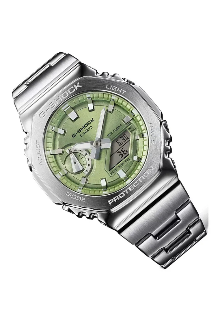 Casio G-shock G-steel GM-2110D-3A Digital Analog Stainless Steel Watch for Men