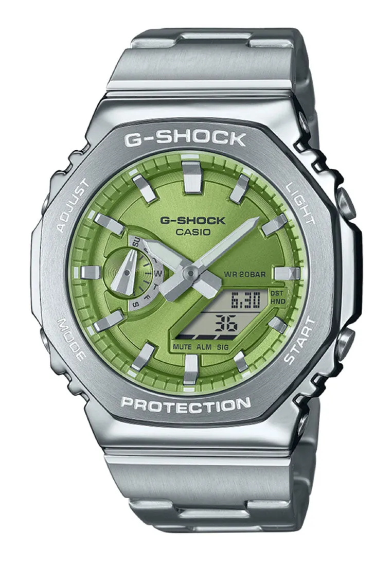 Casio G-shock G-steel GM-2110D-3A Digital Analog Stainless Steel Watch for Men
